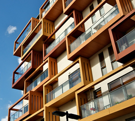 wooden armored door applied for apartment
